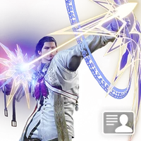 Usable pose for player profile background.