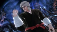 Captura de pantalla de Harada en Soul Calibur V.