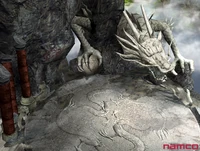 Tekken-5 dragon.jpg (216 KB) Overview of the dragon statue clutching an orb.