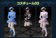 Xiaoyu's 3rd DLC costume for Tekken Revolution, an Elegant Gothic Lolita dress with a Headdress