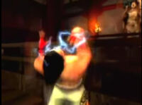 Kazuya wrestles for control with his devil, in his ending.