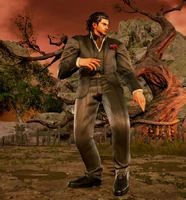 Claudio in formal attire in the Kiwami Campaign event.