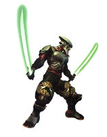 Yoshimitsu in Tekken 3.