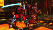 Swap Costumes de M. Bison para Yoshimitsu y Guy para Raven.