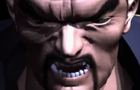 Close de Heihachi na introdução.