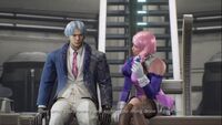 Lee comforts Alisa because of her human emotions as an android during Story Mode