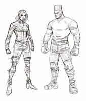 Concept art of Paul & Nina