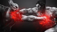 Heihachi e Kazuya se enfrentam Arte CG