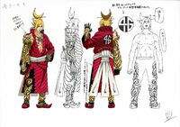 Lars' Masashi Kishimoto's costume concept art.