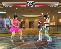 Xiaoyu's Player 1 and 2 outfits in Tekken 4.