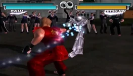 Paul blasting Tetsujin.