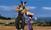 HeihachiHeadlocksNina.png (298 KB) Heihachi using his Neck Breaker on Nina in Tekken 2.