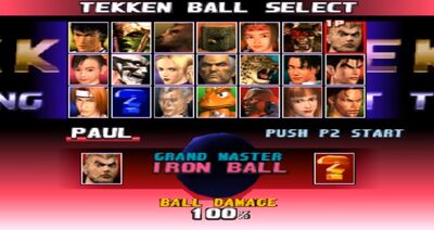 Tekkenballmenu