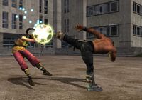 Fighting Kunimitsu.