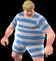 Bob in his swimsuit.