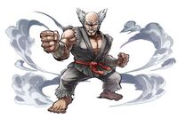 Heihachi as he appears in the game.