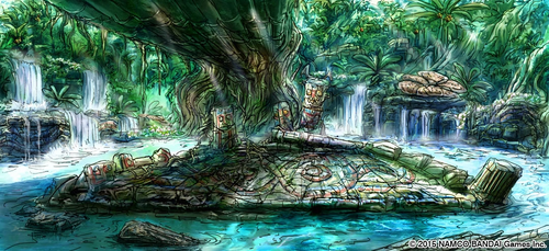 Illustration concept art Jungle Outpost tekken 7 01