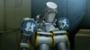 Combot dans la cinématique du Labo de combat