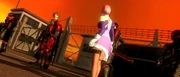 Lars, accompagné d'Alisa et de son armée rebelle, s'apprêtant à affronter la Tekken Force.
