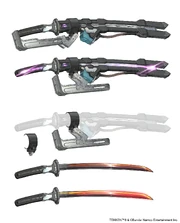 Concept art de Takemikazuchi, l'épée de Victor.