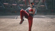Azucena se préparant à combattre Lili au cours du King of Iron Fist Tournament 8.