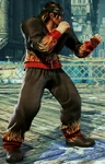Bandana de motard, veste et pantalon motif flammes