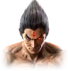 Portrait de Kazuya avec l'oeil de Devil lors du mode Histoire