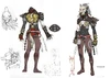 Illustration de Kunimitsu dans son costume spécial par Katsuya Terada