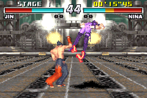 Jin kazama vs nina williams tekken advance