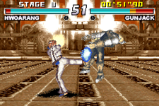 Hworang vs gun jack tekken advance
