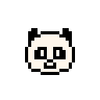 Panda pixelisée