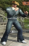 Chapeau de cow-boy, veste et pantalon en jean