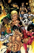 Jin Kazama, Hwoarang, Ling Xiaoyu, Eddy Gordo, Bryan Fury, Panda, Forest Law, Julia Chang, King i Ogre