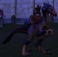An Ash Strider mount being ridden.