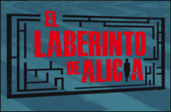 Afiche el laberinto de alicia