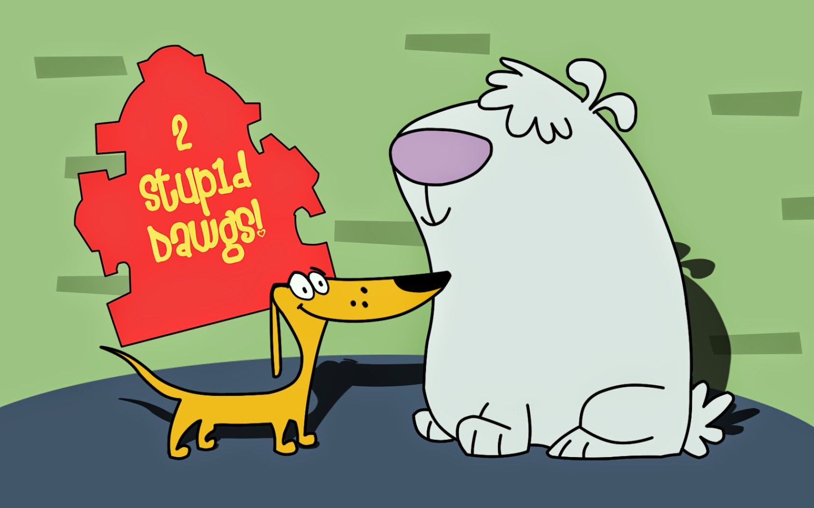 stupid dog cartoon