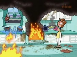 Madre de Timmy en Pelea de comida