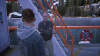 Alex speaking with Tyler on the boat. ("Homecoming")