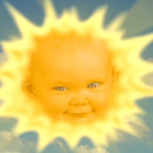 the baby in the sun on teletubbies