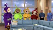 Po, Tinky Winky, Dipsy and Laa-Laa with Holly Willoughby and Phillip Schofield on This Morning.