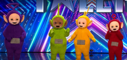 Tinky Winky, Dipsy, Laa-Laa and Po on Britain’s Got Talent