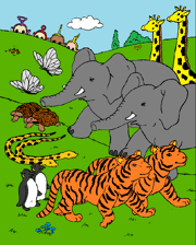 An Original Colouring Page from the Teletubbies 1998 Annual (with Colours)