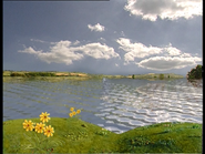 Water floods Teletubbyland making an ocean