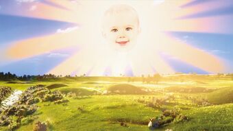 the baby in the sun on teletubbies