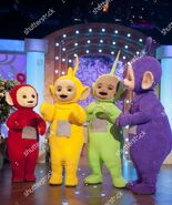 Tinky Winky, Dipsy, Laa-Laa and Po on The Paul O'Grady Show.