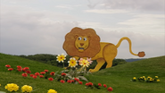 Lion going up hill (Right)