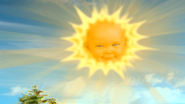 Narrator: (signature sendoff rhyme) The sun is setting in the sky. Teletubbies say goodbye.