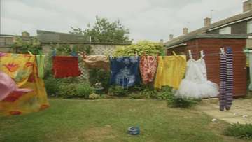 Hanging store washing out