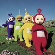 Teletubbies Walking Together (Early 1999)