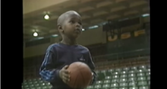 Jordan playing basketball.